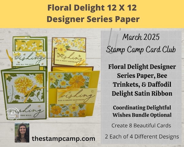 Stamp Camp at Home Card Club Kit for March 2025